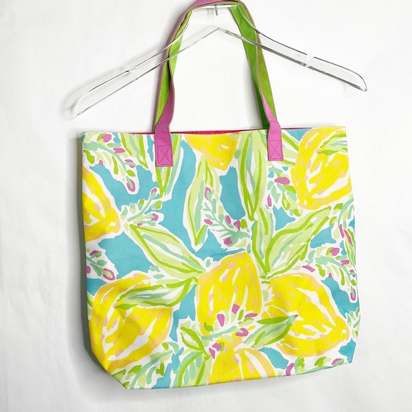 Lily Pulitzer Lemon Canvas Tote - Picture 3 of 6